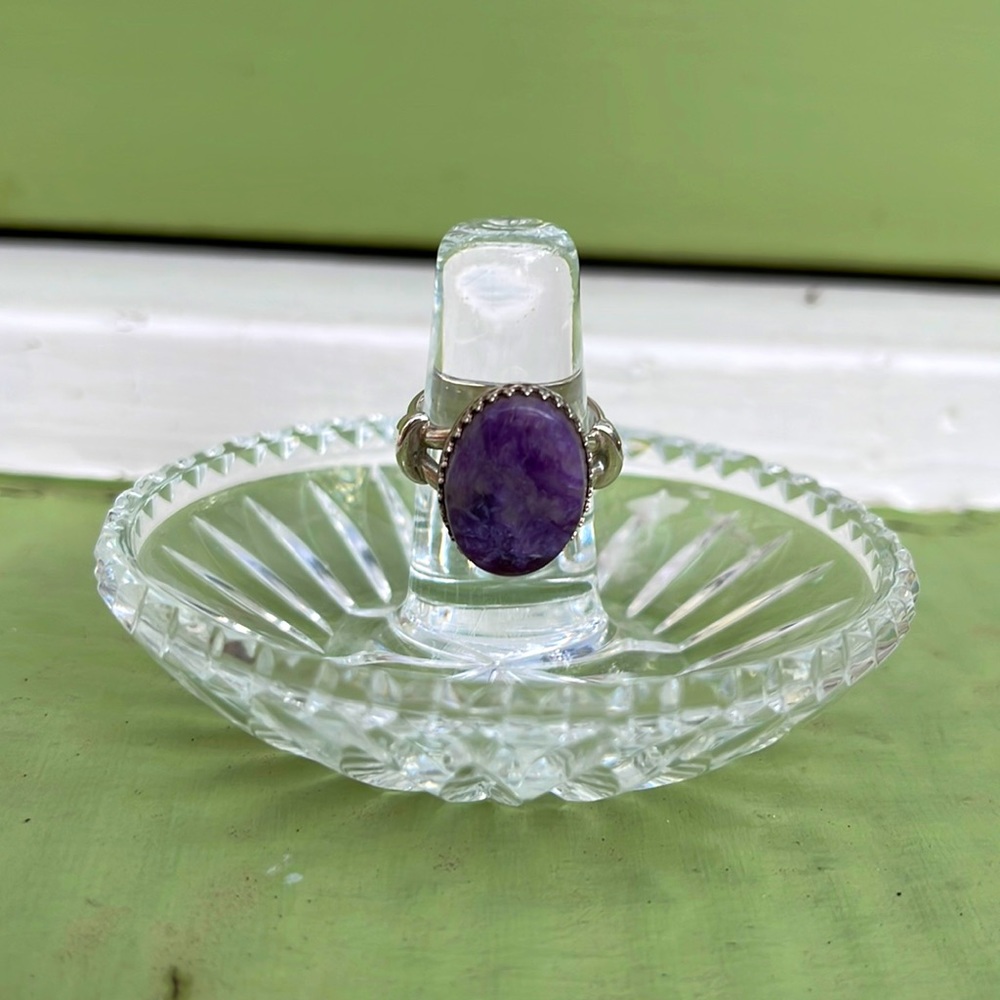 Vintage Sterling Silver Sugilite Ring Jay King Mine Desert Rose Trading